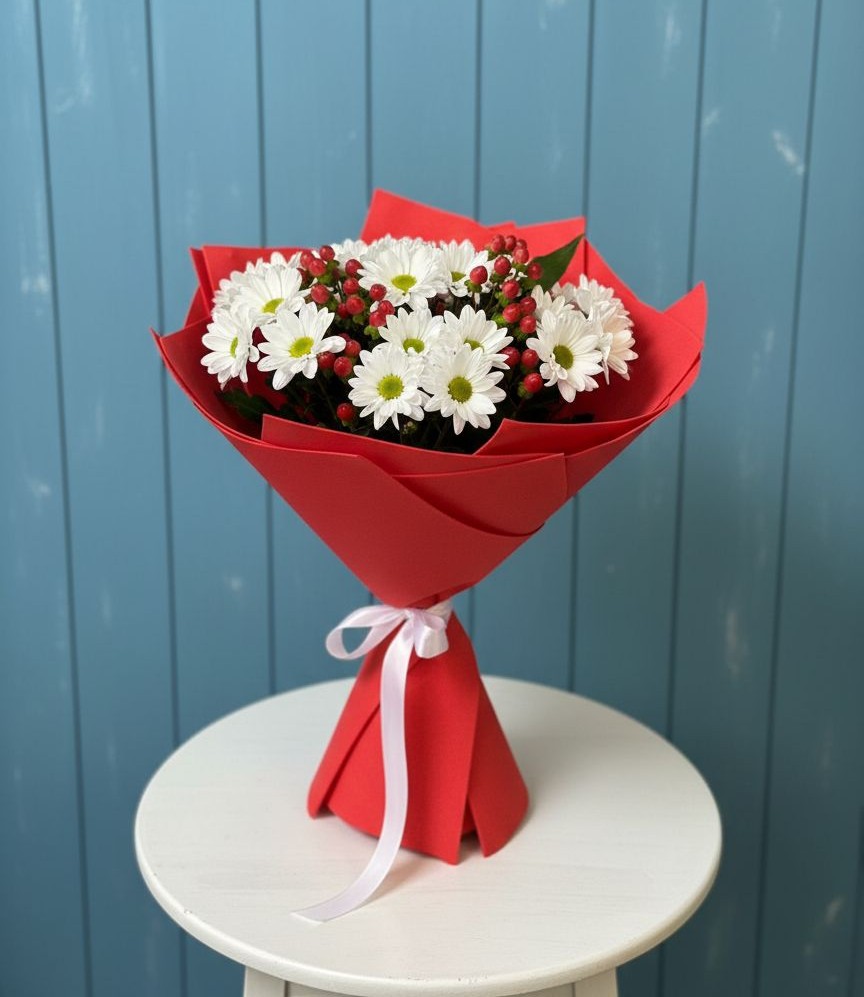 Букет цветов из: Хризантемы в Иркутске