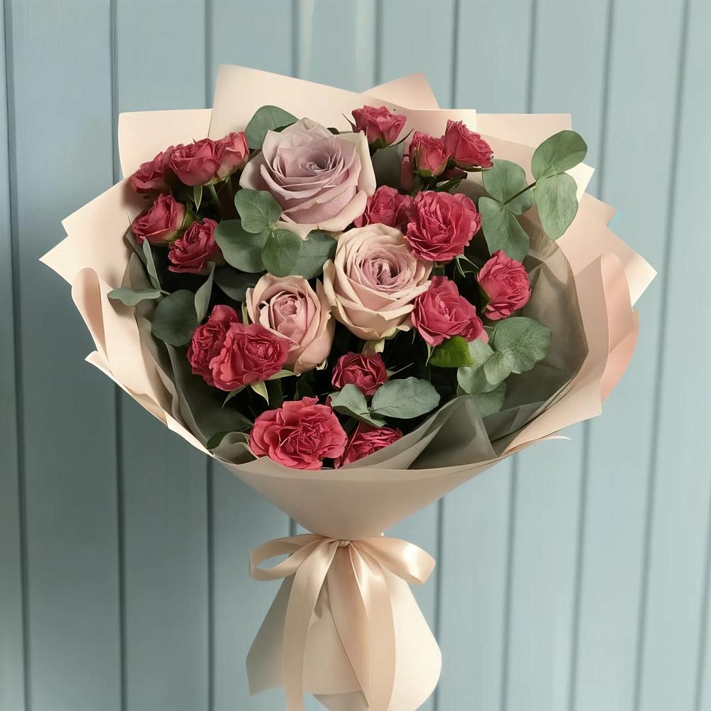 Букет цветов из: Гвоздики и Розы в Иркутске