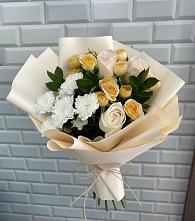 Букет цветов из:  Розы и Хризантемы #REPLACE_PRED# Иркутске