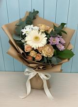 Букет цветов из:  Герберы и Хризантемы в Иркутске