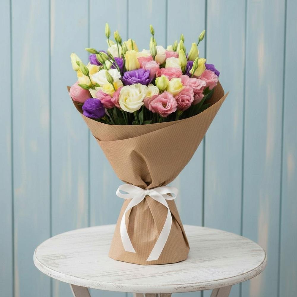 Букет цветов из: Лизиантусы в Иркутске