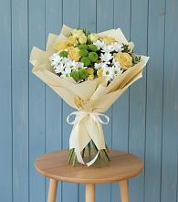 Букет цветов из:  Хризантемы и Розы #REPLACE_PRED# Иркутске