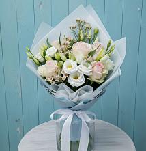 Букет цветов из:  Розы и Лизиантусы #REPLACE_PRED# Иркутске