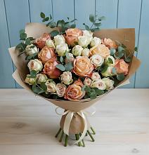 Букет цветов из:  Альстромерии и Розы в Иркутске