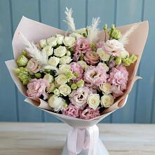Букет цветов из:  Альстромерии и Розы в Иркутске