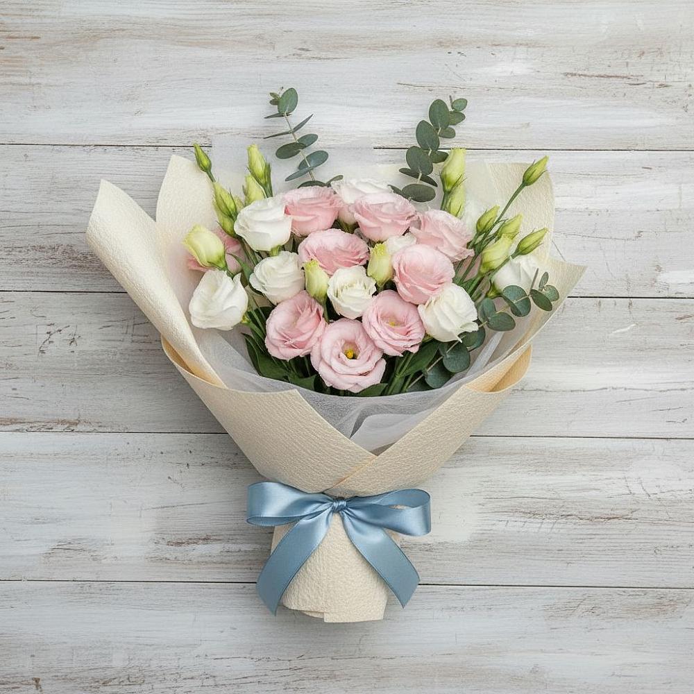 Букет цветов из: Лизиантусы в Иркутске